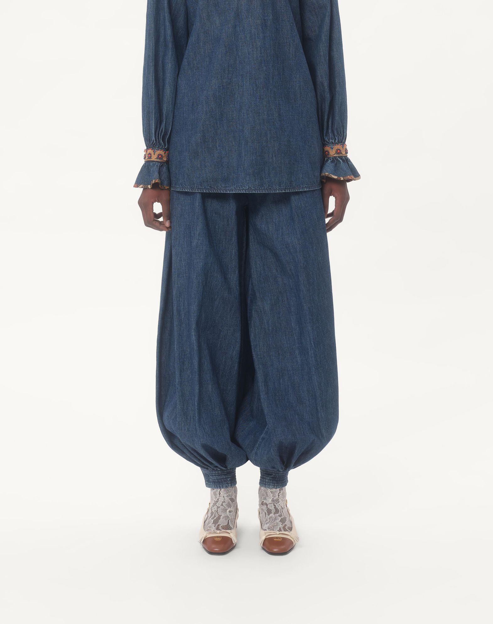 Chambray Denim Pants  Product Image