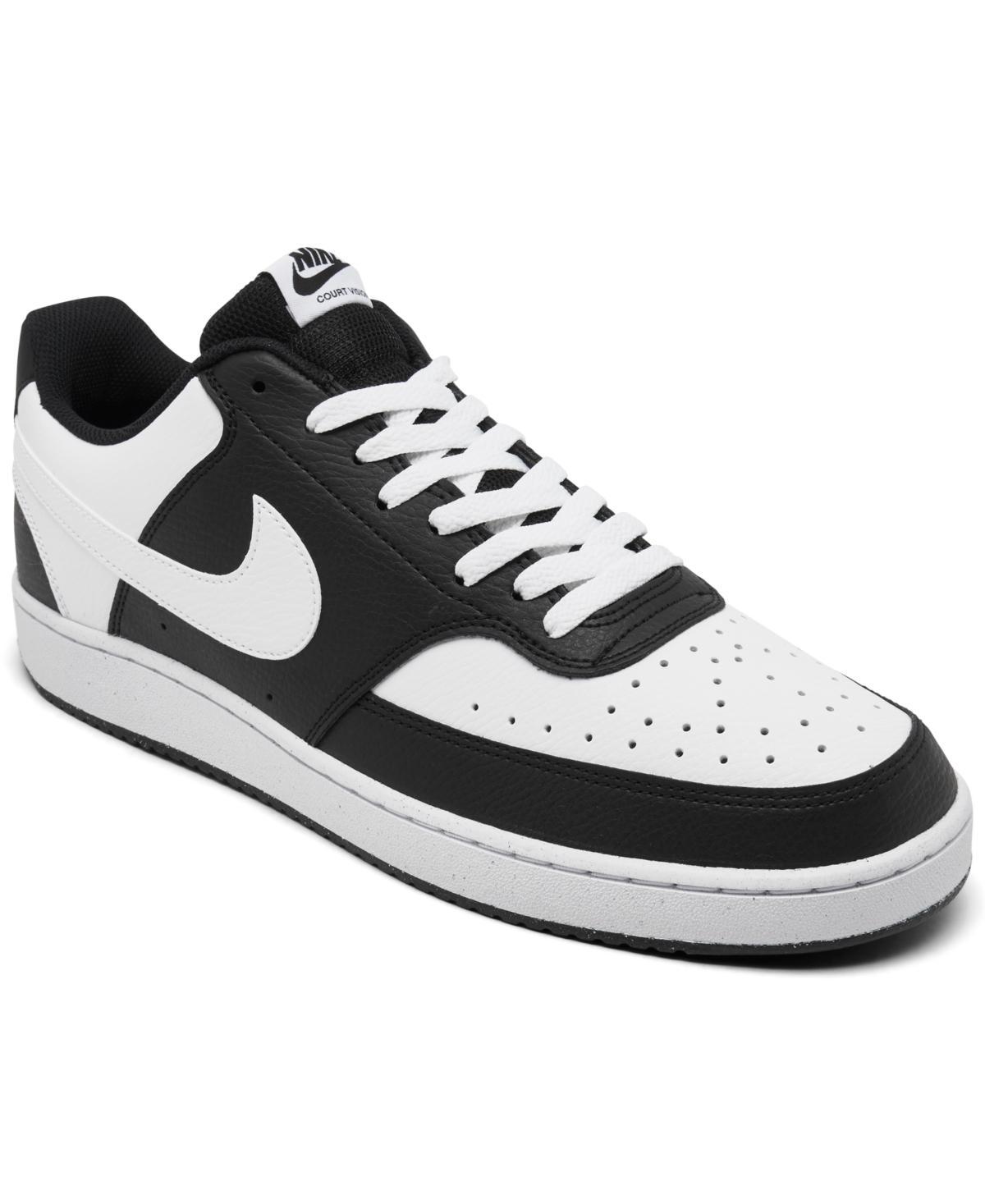 Nike Court Vision Next Nature Women's Low-Top Shoes, Size: 5.5, Black White Product Image
