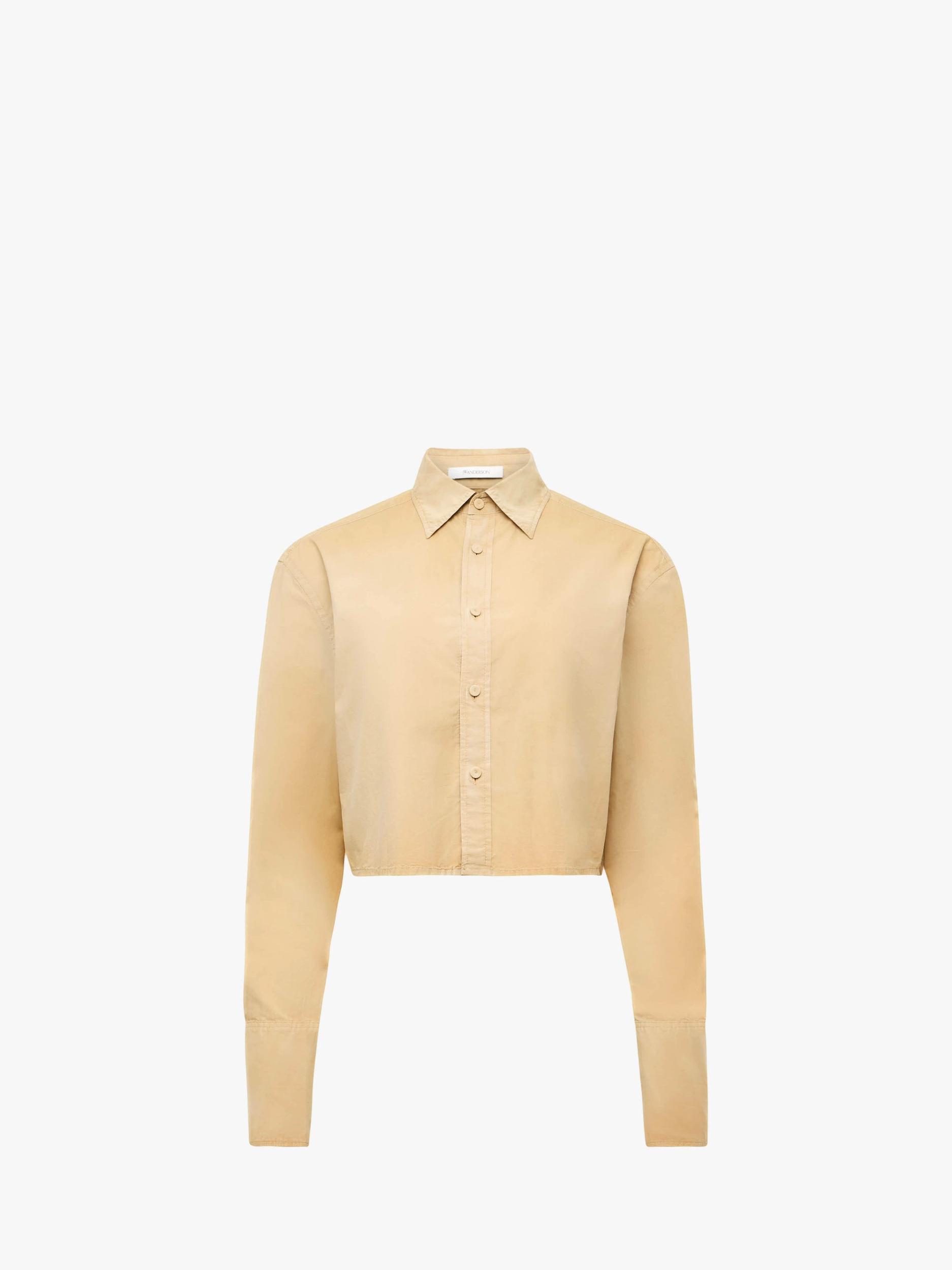 GARMENT DYED CROPPED SHIRT Product Image
