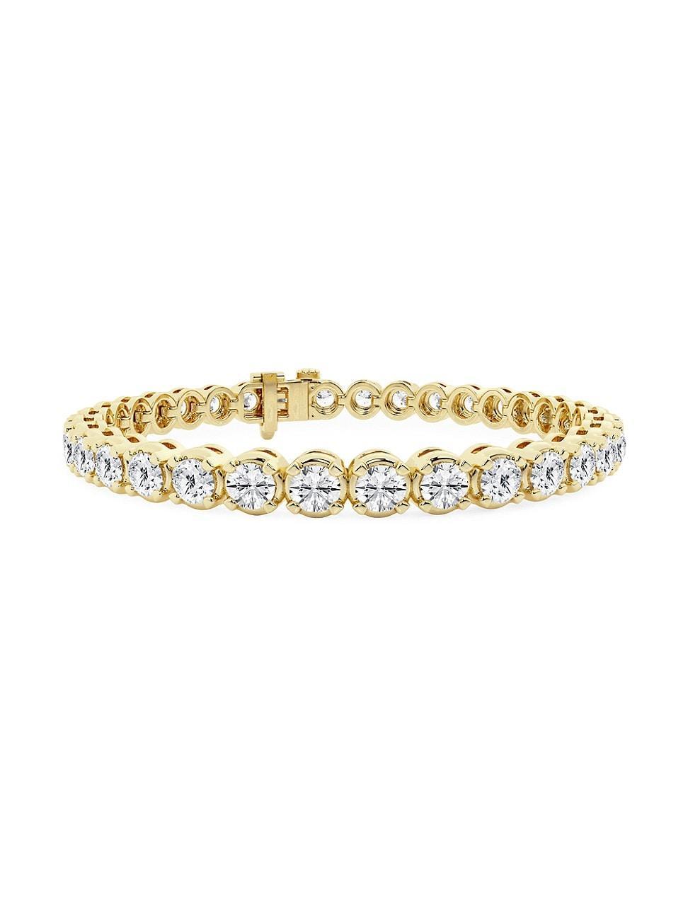 Womens 14K White Gold & Round Lab-Grown Diamond 4-Prong Tennis Bracelet/2.00-15.00 TCW Product Image