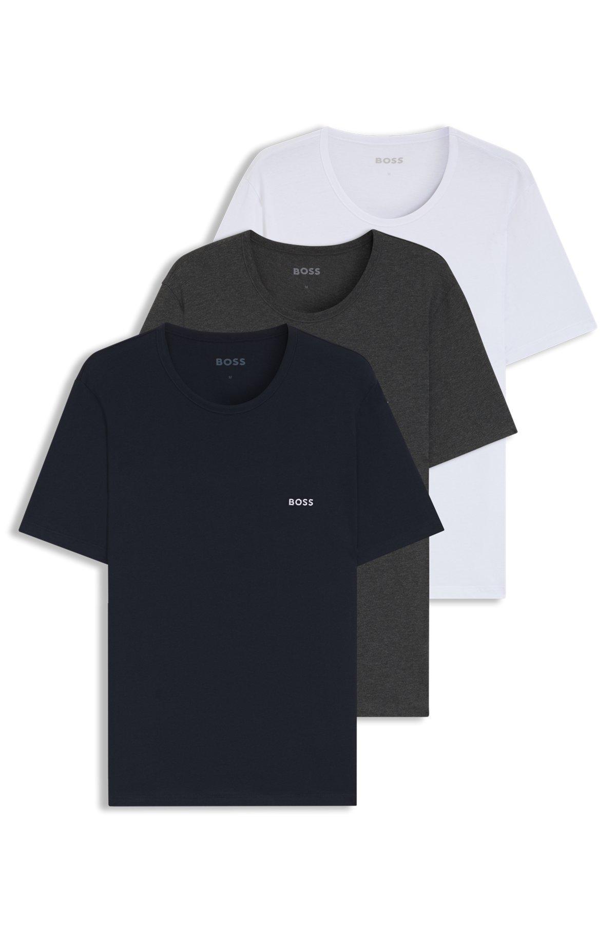 Three-pack of logo-embroidered T-shirts in cotton Product Image