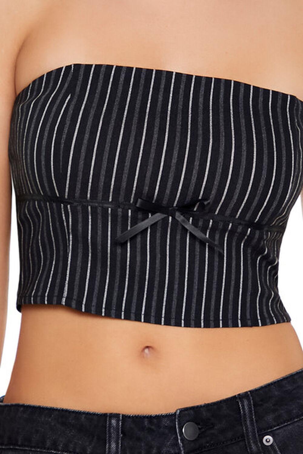 Striped Bow Tube Top | Forever 21 Product Image