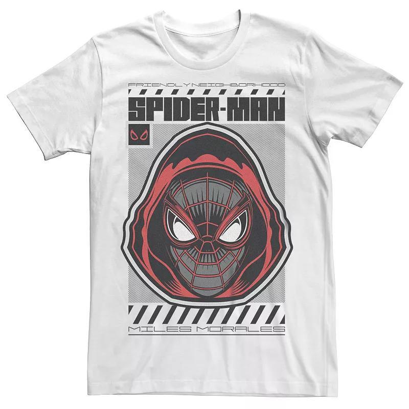 Men's Marvel Retro Comics Ultimate Spider-Man Graphic Hoodie Mask Graphic Tee, Size: XS, White Product Image