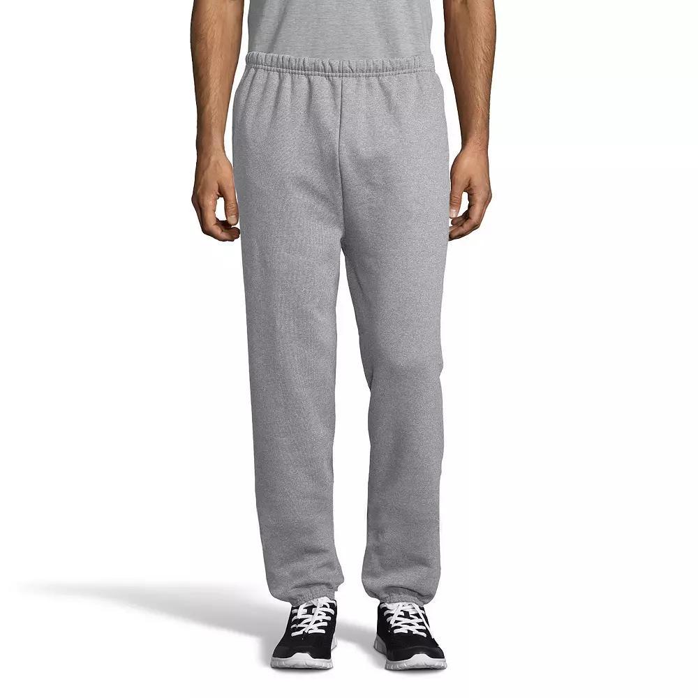 Mens Hanes Ultimate Cotton Cinched-Leg Sweatpants Light Silver Product Image