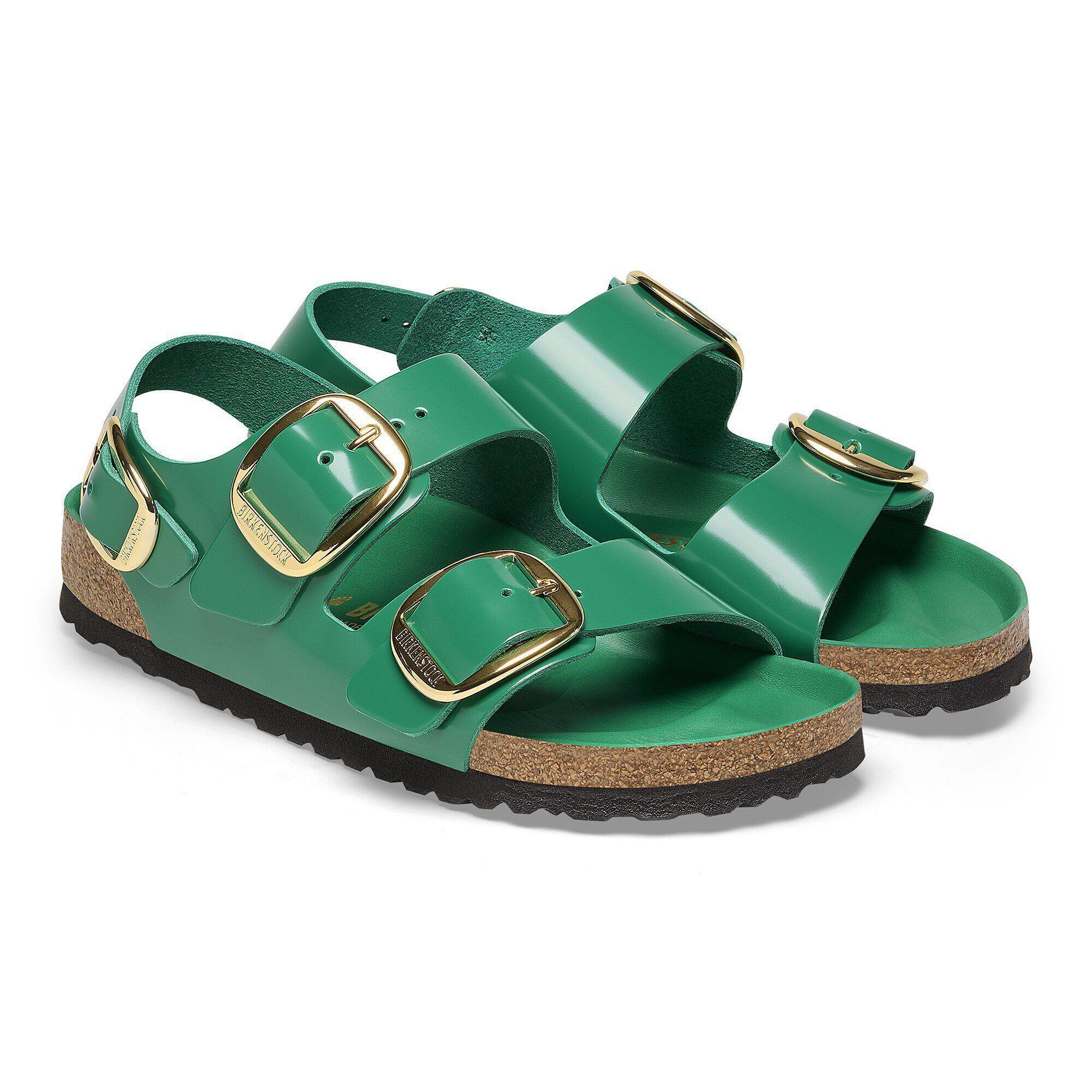 Milano Big Buckle Natural Leather Patent Product Image