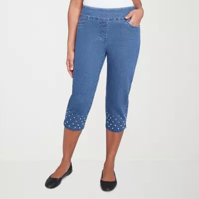 Alfred Dunner Flower Power Womens Capri Pant Product Image