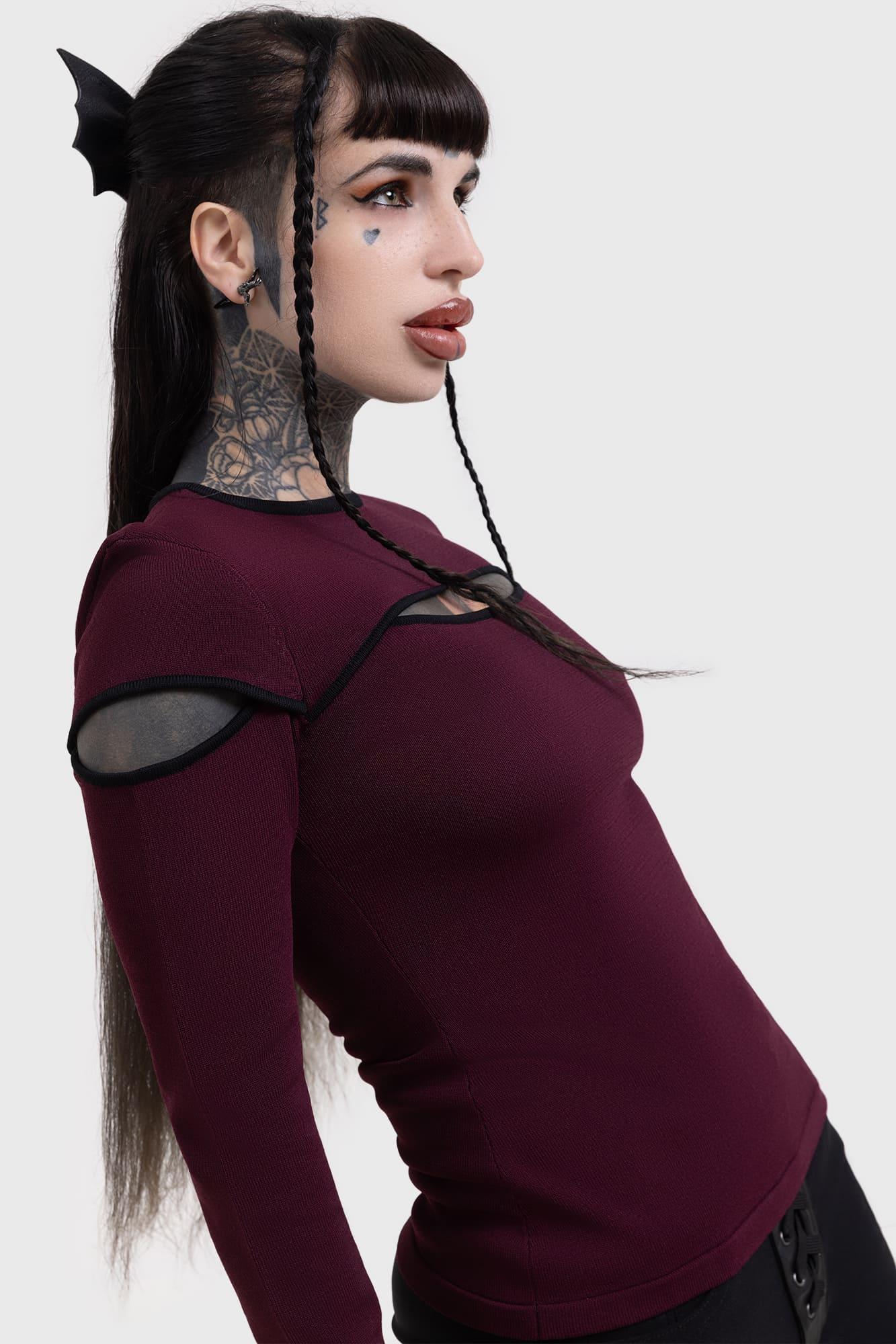 Abyssal Elegy Knitted Top Female Product Image