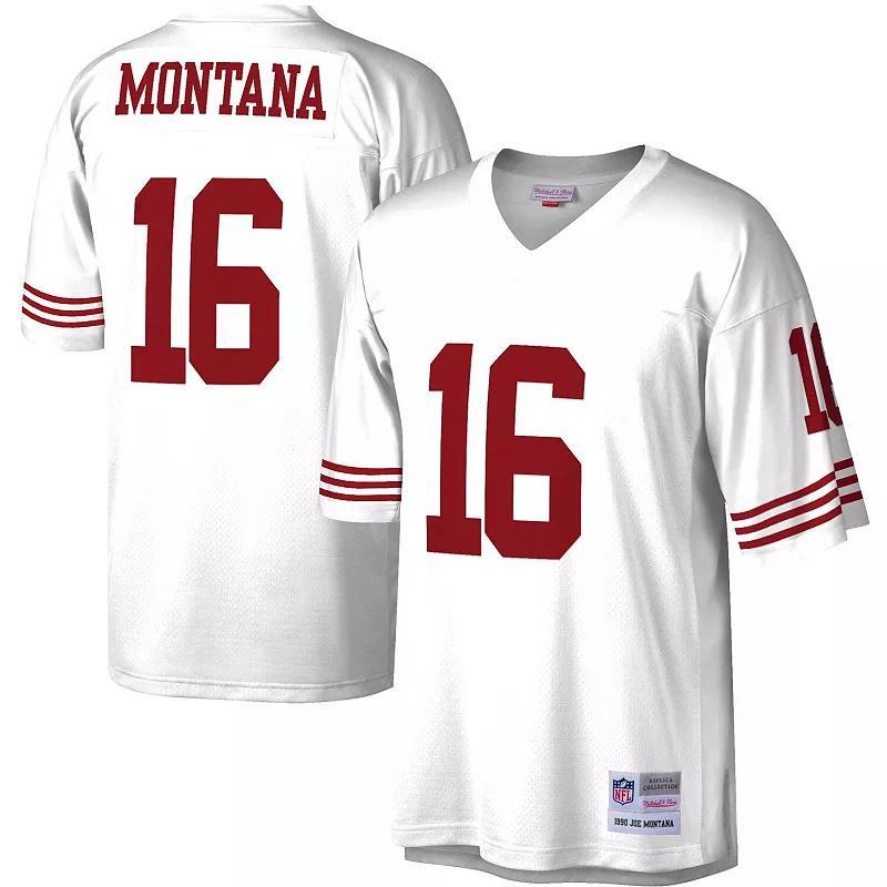Men's Mitchell & Ness Joe Montana White San Francisco 49ers Legacy Replica Jersey, Size: 3XL Product Image
