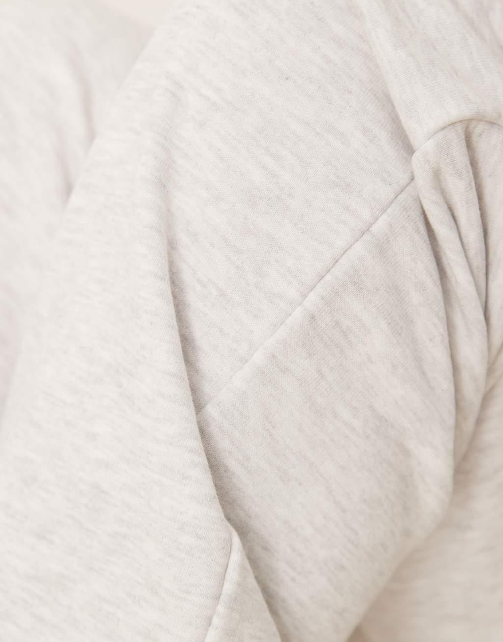 Gina Tricot slim low waist sweatpants in light gray melange Product Image