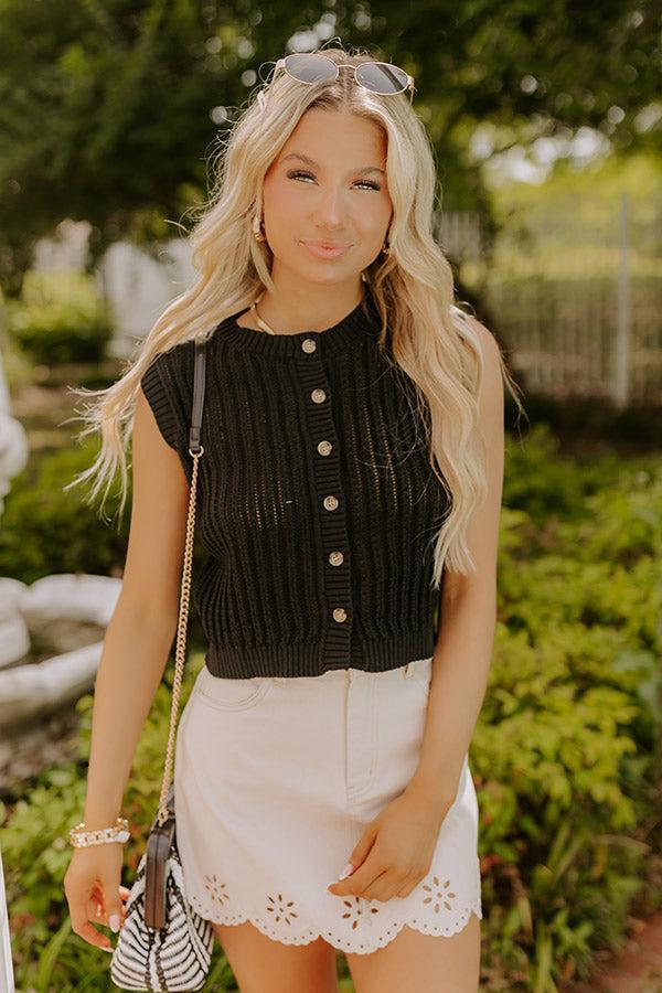Vacay Breeze Knit Button Up Top Product Image