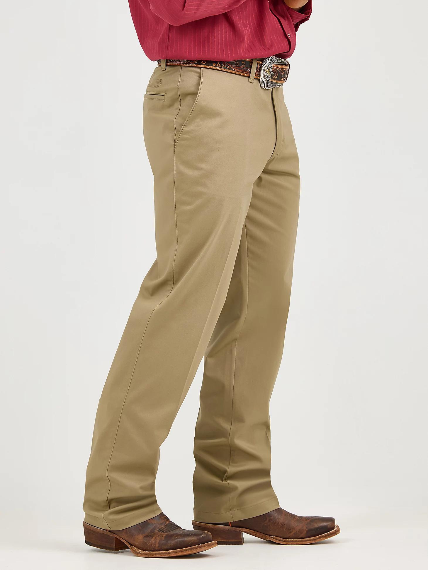 Men's Wrangler Casuals® Flat Front Relaxed Fit Pants | Men's PANTS | Wrangler® Product Image
