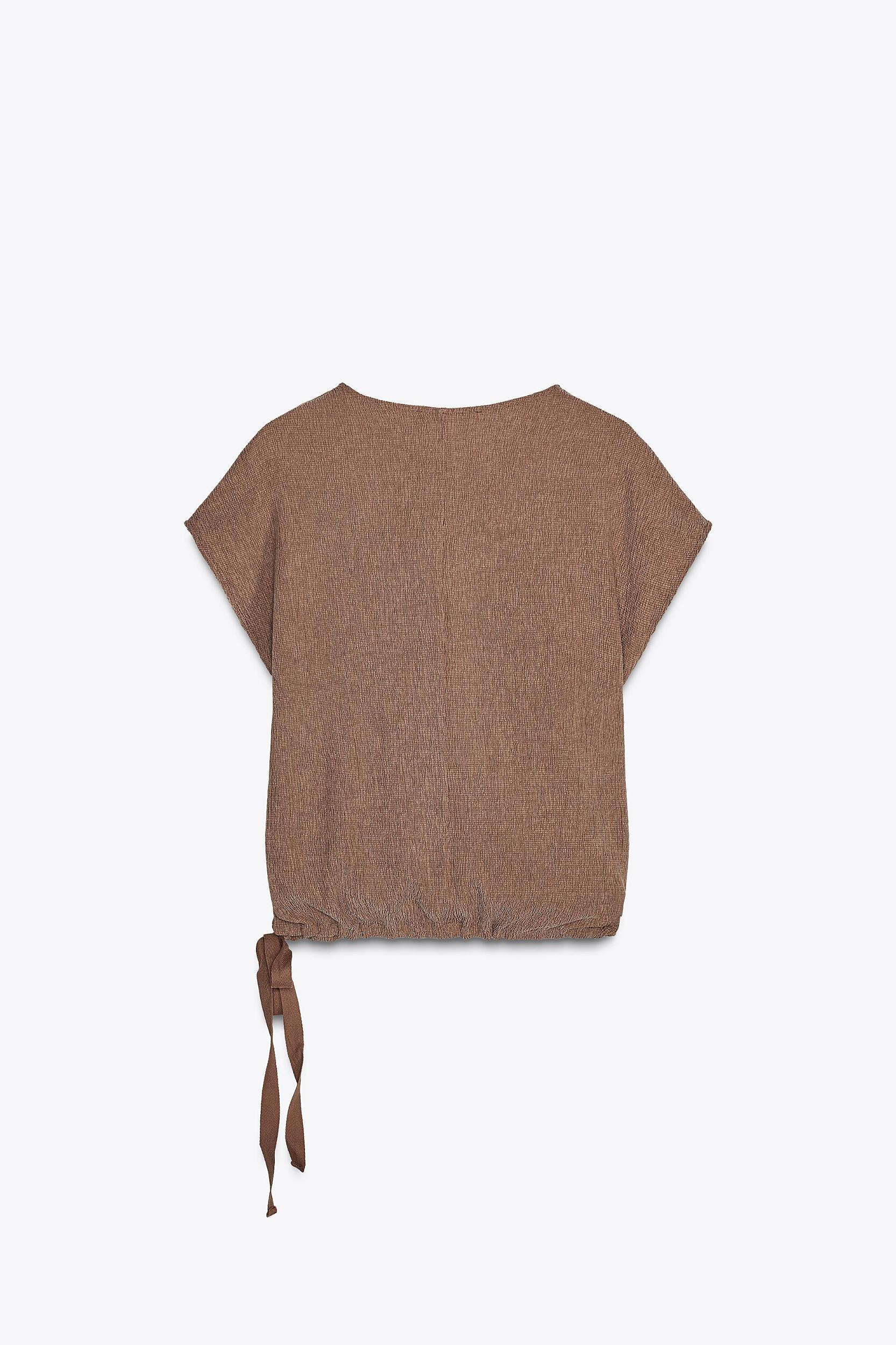 TEXTURED TIE TOP Product Image