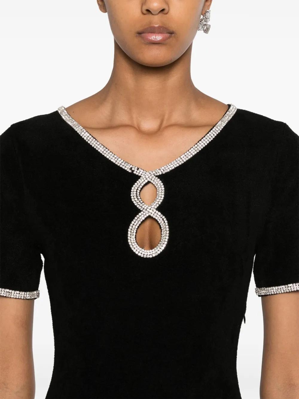 crystal-embellished mini dress Product Image