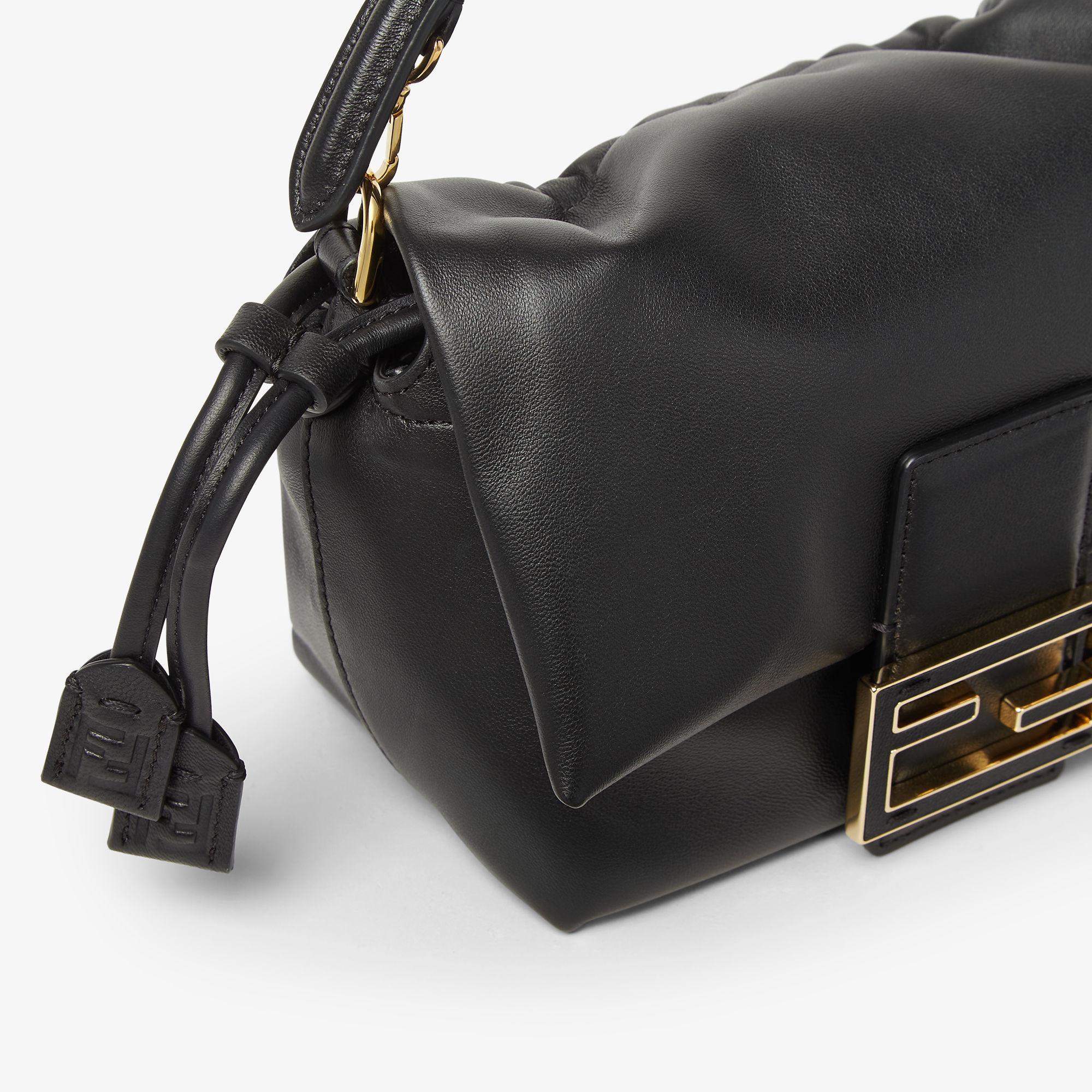 Mamma Baguette SmallBlack nappa leather mini bag Product Image