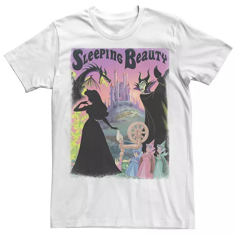 Disney's Sleeping Beauty Aurora Maleficent Men's Poster Tee, Size: Medium, White Product Image