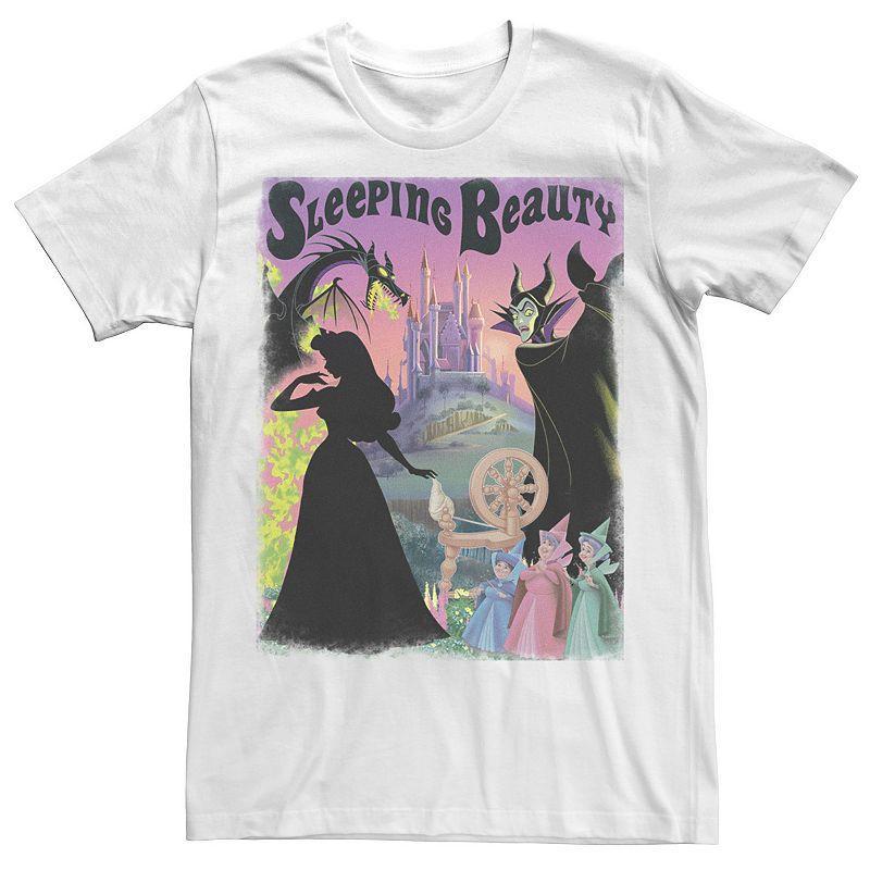 Disney's Sleeping Beauty Aurora Maleficent Men's Poster Tee, Size: Medium, White Product Image