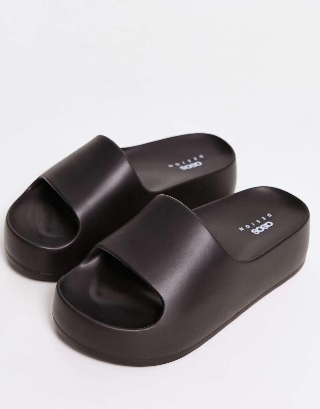 ASOS DESIGN Wide Fit February one piece slides Product Image