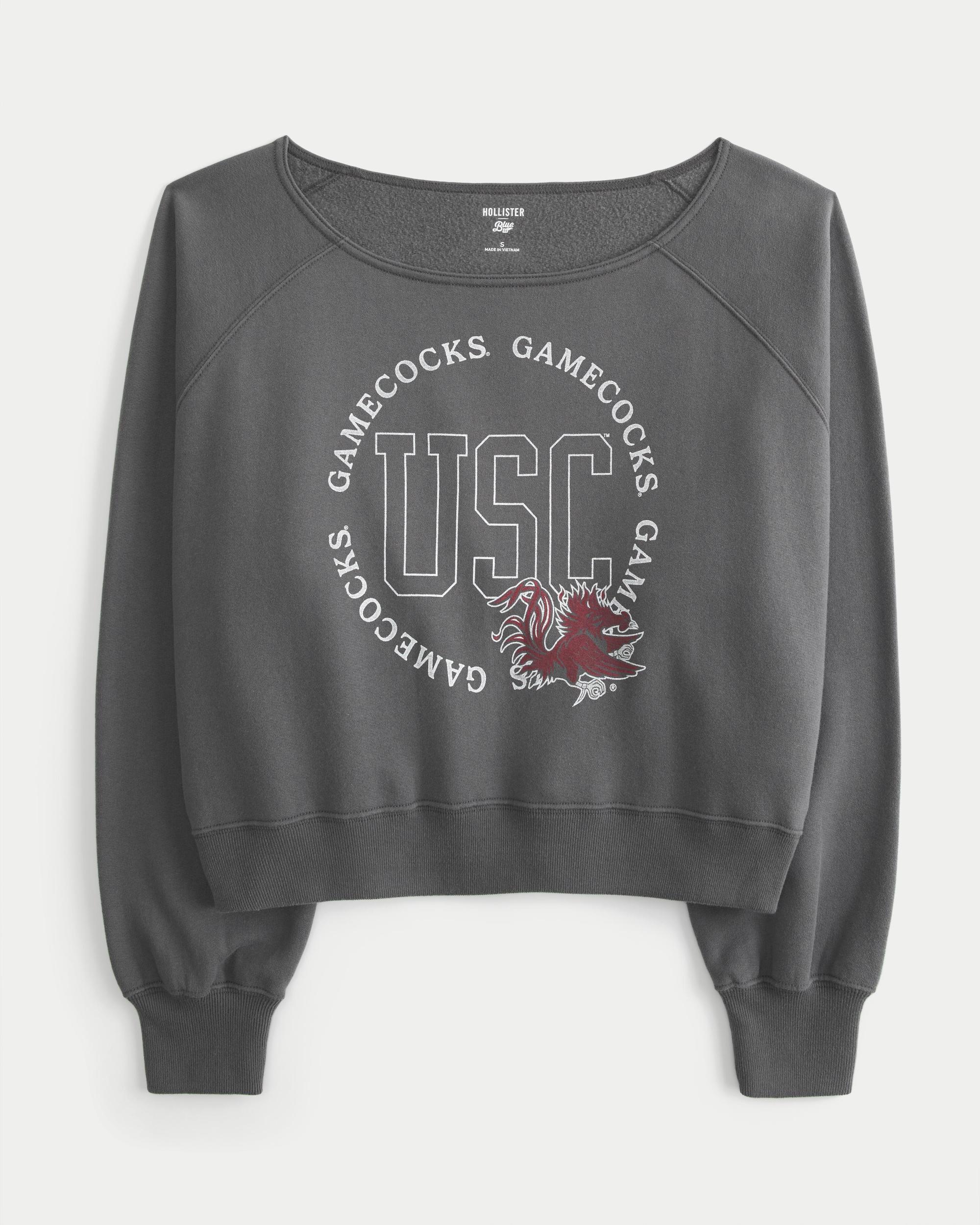 Easy Off-the-Shoulder NYC Graphic Sweatshirt Product Image
