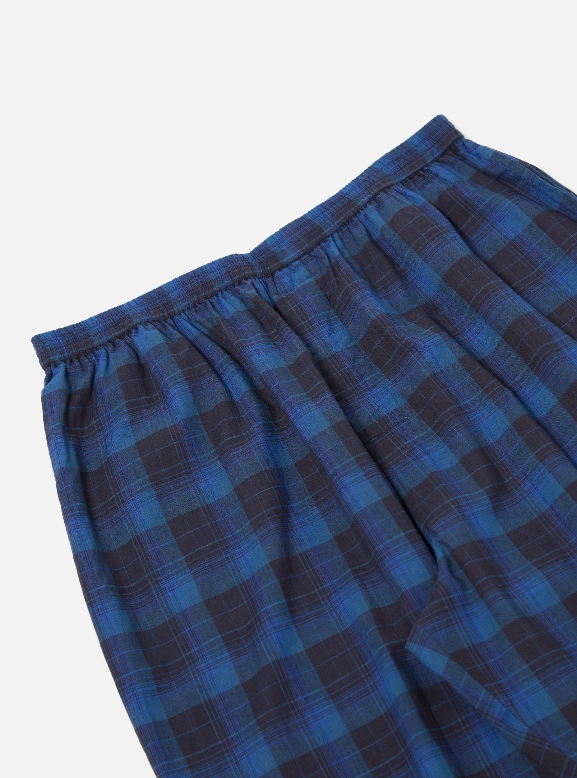 Navy/Blue Check Long Pyjama Set Product Image