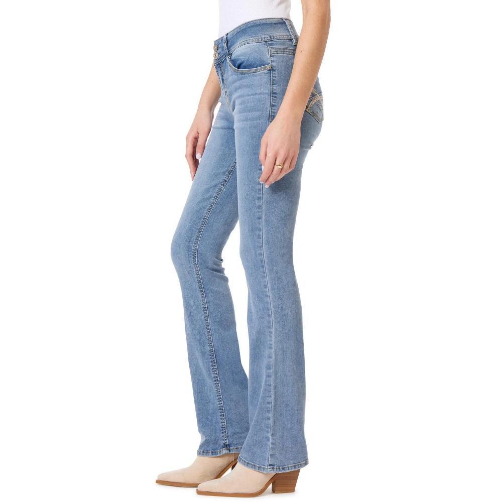WallFlower Women's Luscious Curvy Bootcut Mid-Rise Insta Stretch Juniors Jeans (Standard and Plus) Product Image