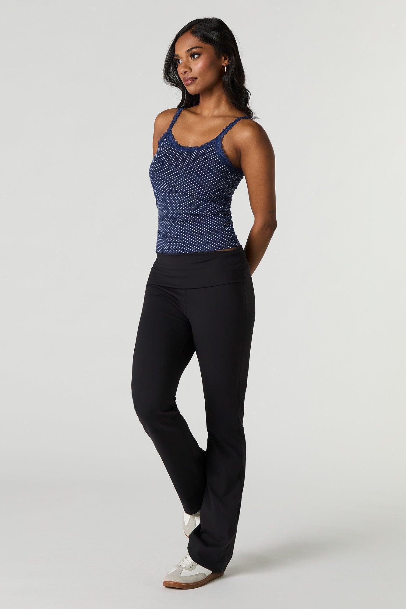 Scoop Neck Lace Trim Tank Female Product Image