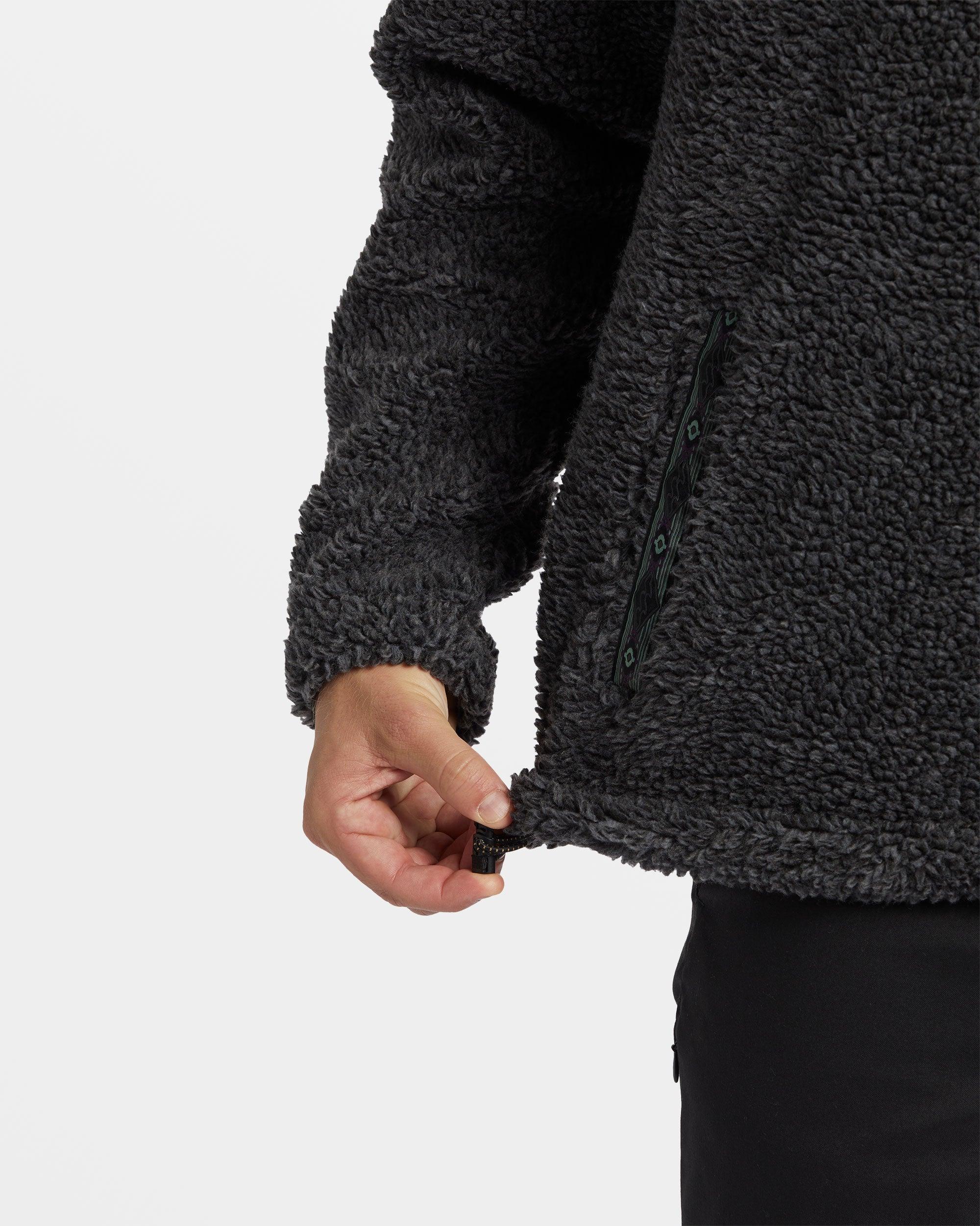 Boundary Tombstone Fleece Half Zip Pullover - Black Heather Male Product Image