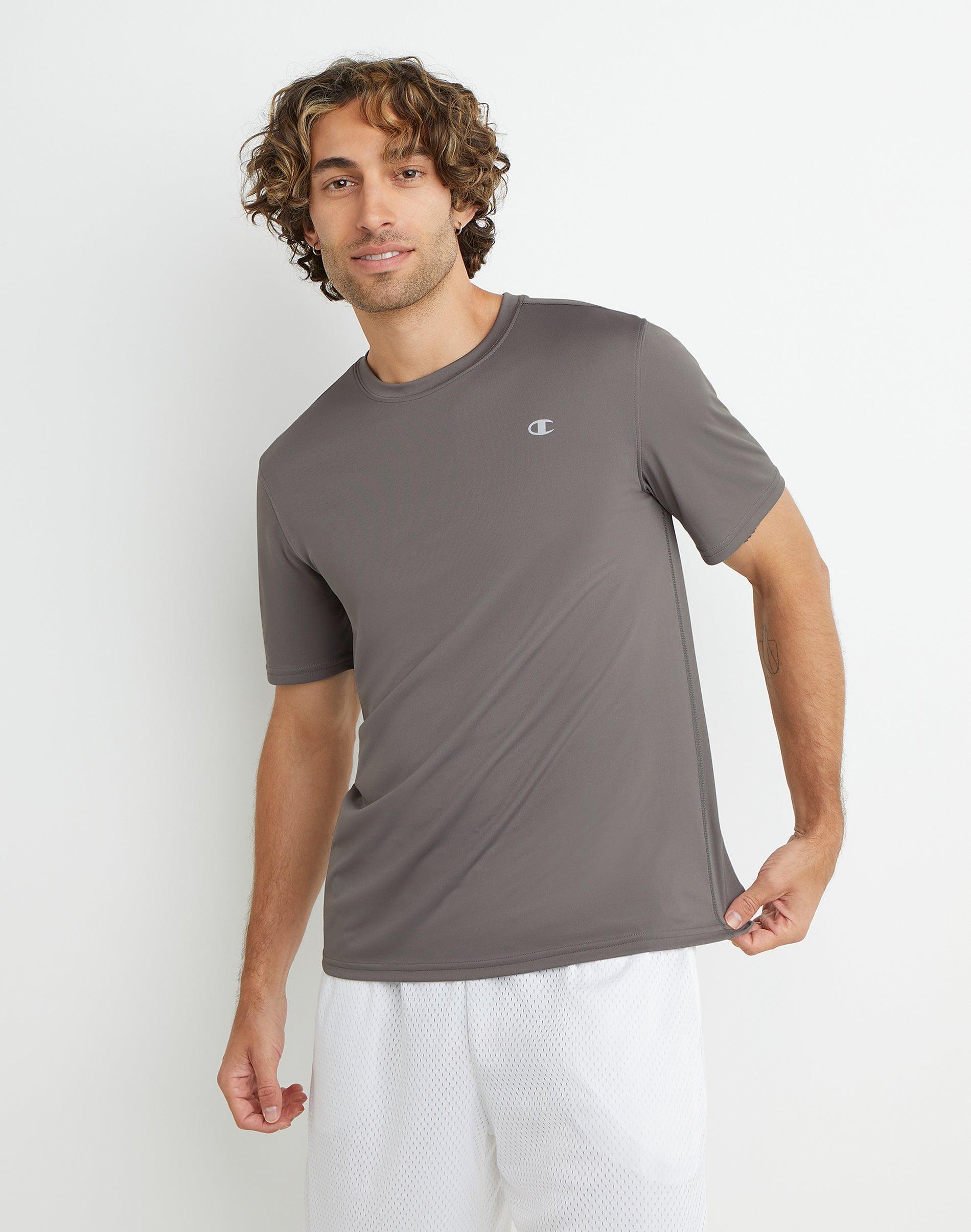 Mens Champion Double Dry Tee Team Red Scarlet L Product Image
