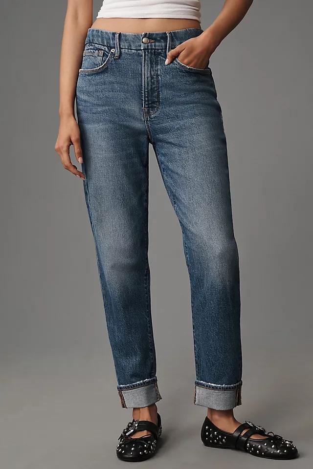 Good American Weekender High-Rise Relaxed Cuff Jeans Product Image