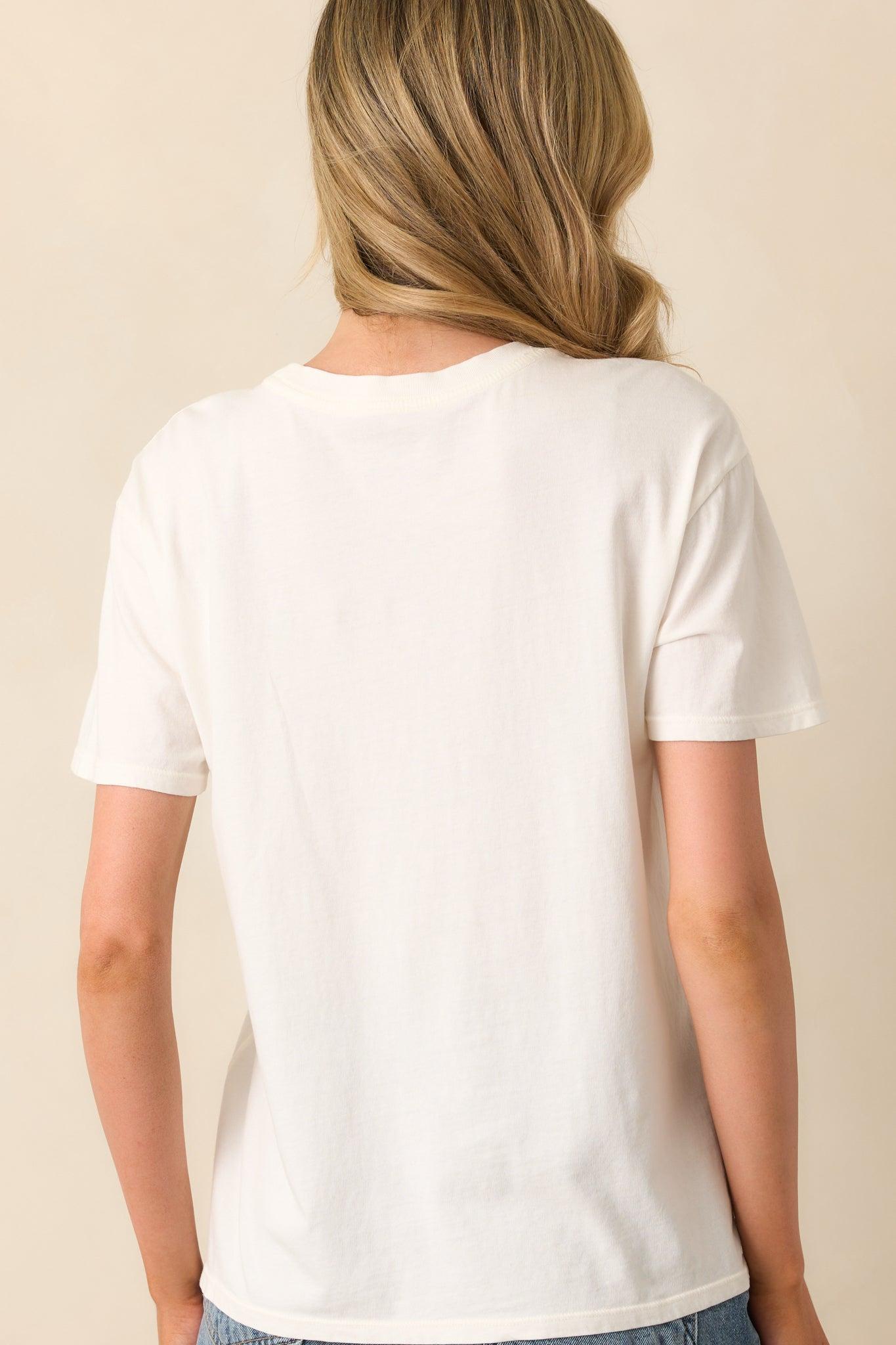 Z Supply Ivory Cotton Apres Sea Boyfriend Tee Product Image