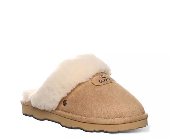 Bearpaw Effie Women's Plush Collar Slippers, Size: 11, Iced Brown Product Image