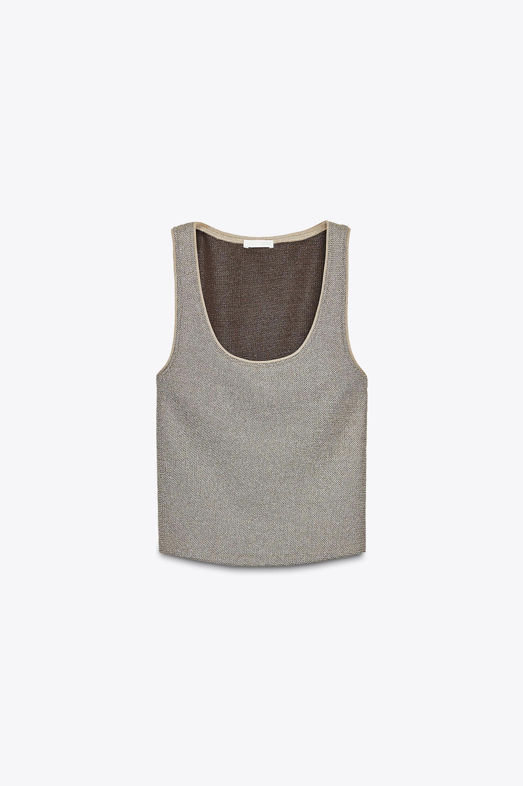 TEXTURED TOP WITH METALLIC THREAD Product Image