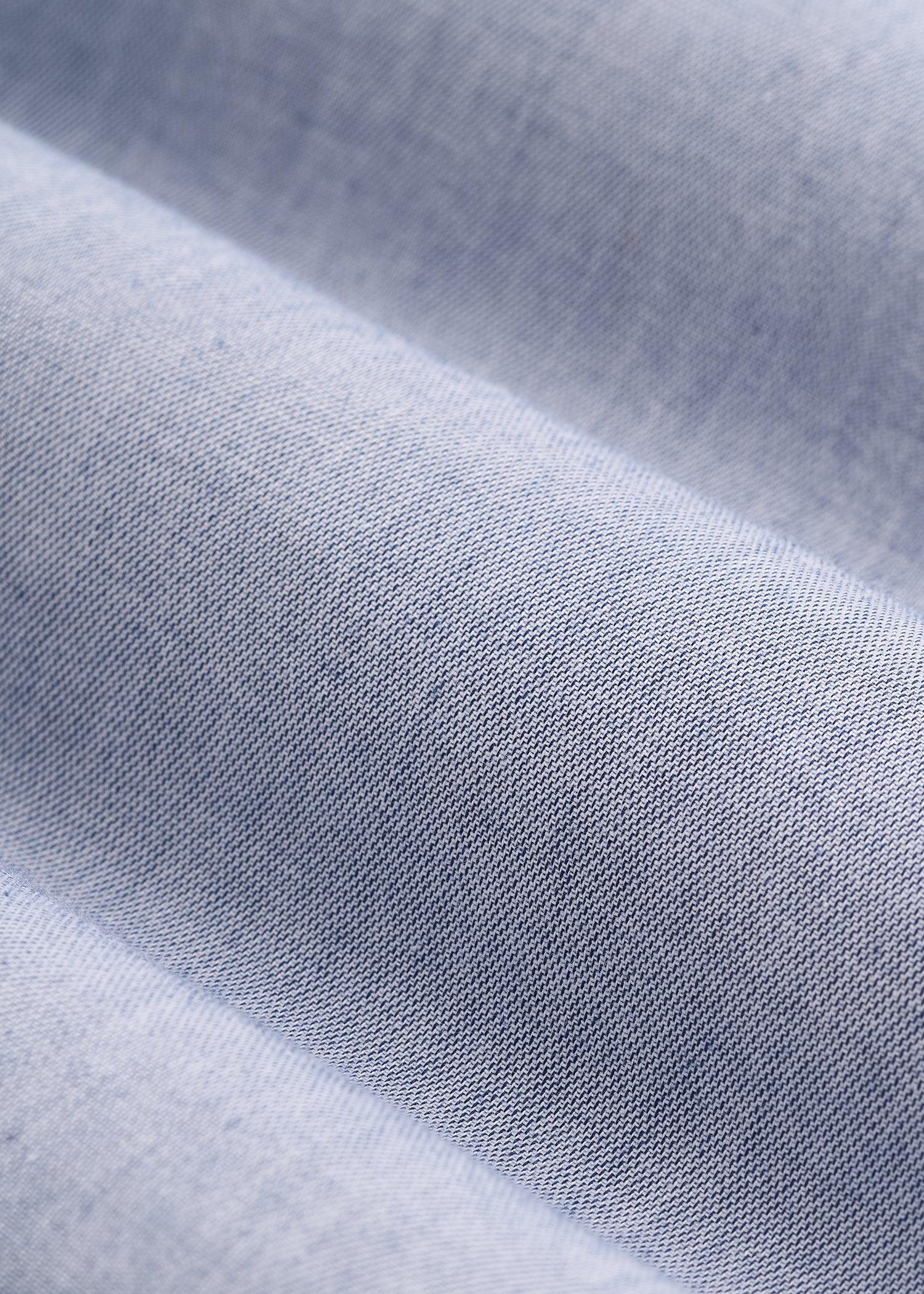 Oskar Button-Up Dress Shirt for Tall Men in Navy Micro Texture Product Image