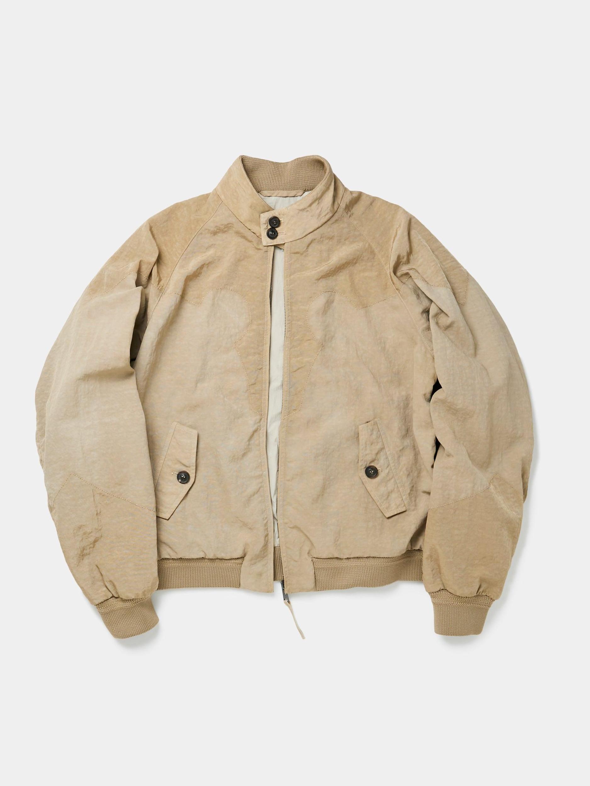 Moto Zip Sports Jacket (Beige) Product Image