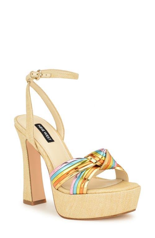 Nine West Womens Irna Tapered Heel Open Toe Dress Sandals Product Image