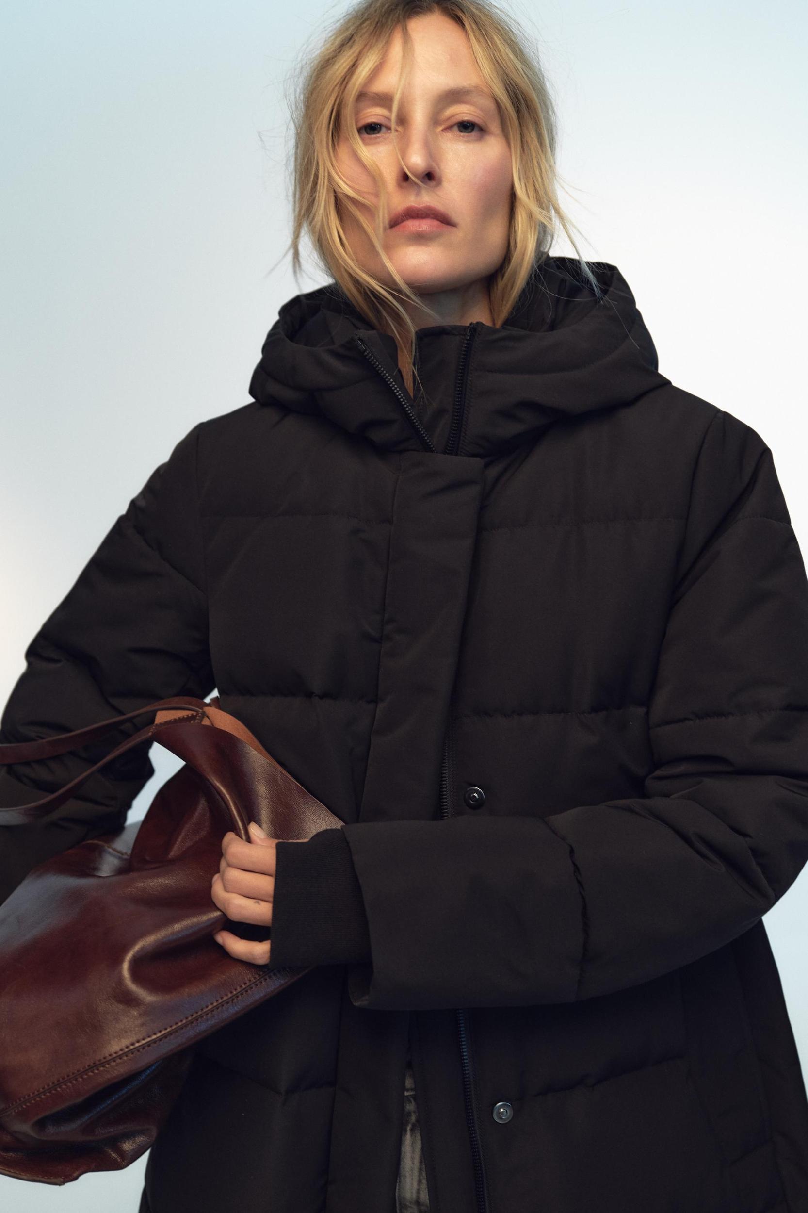 WATER AND WIND PROTECTION LONGLINE HOODED DOWN JACKET Product Image