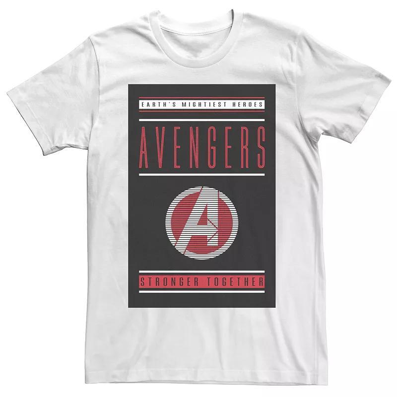 Men's Avengers Stronger Together Tee, Size: Small, White Product Image