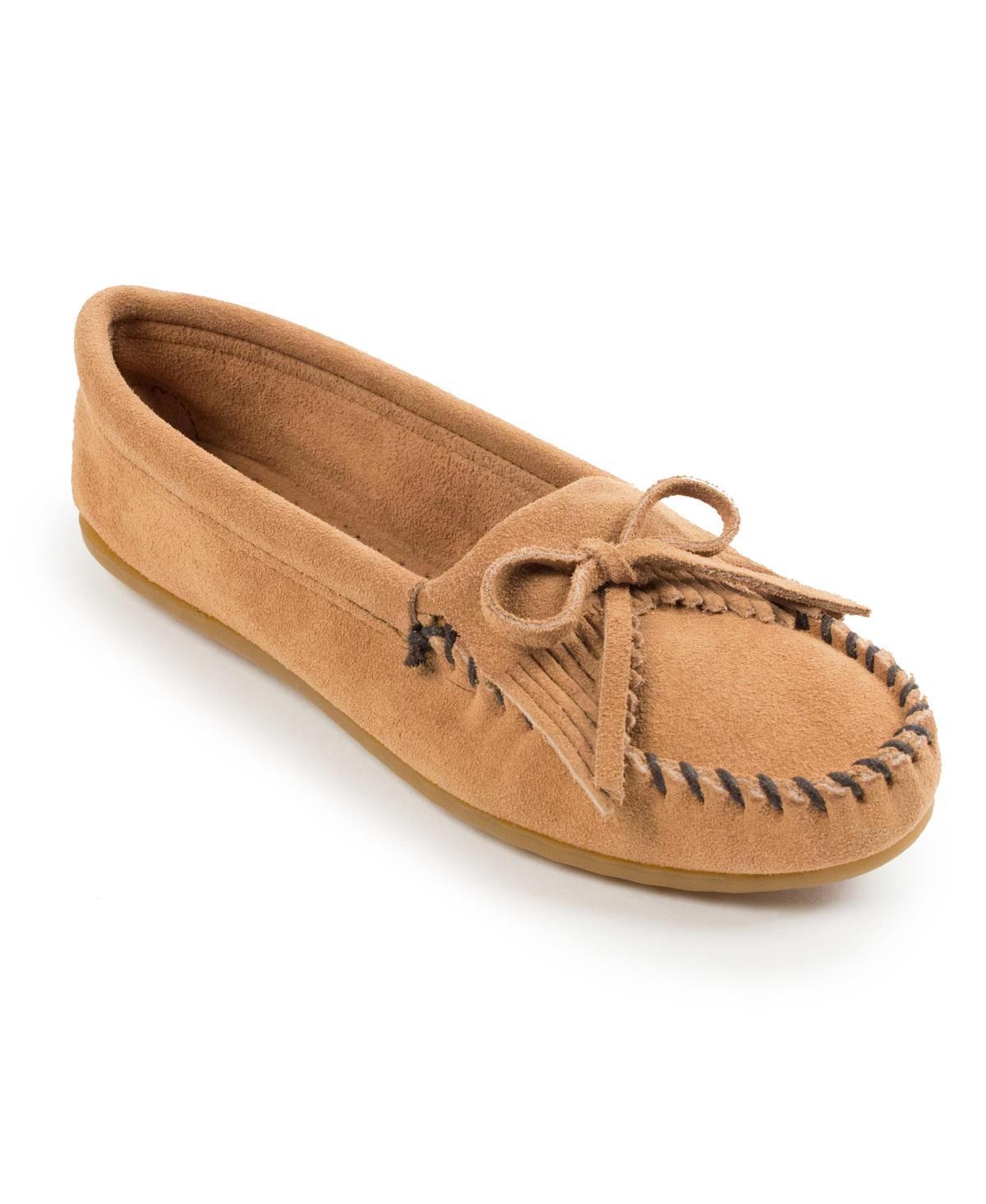 Minnetonka Kilty Suede Moc Suede) Women's Moccasin Shoes Product Image