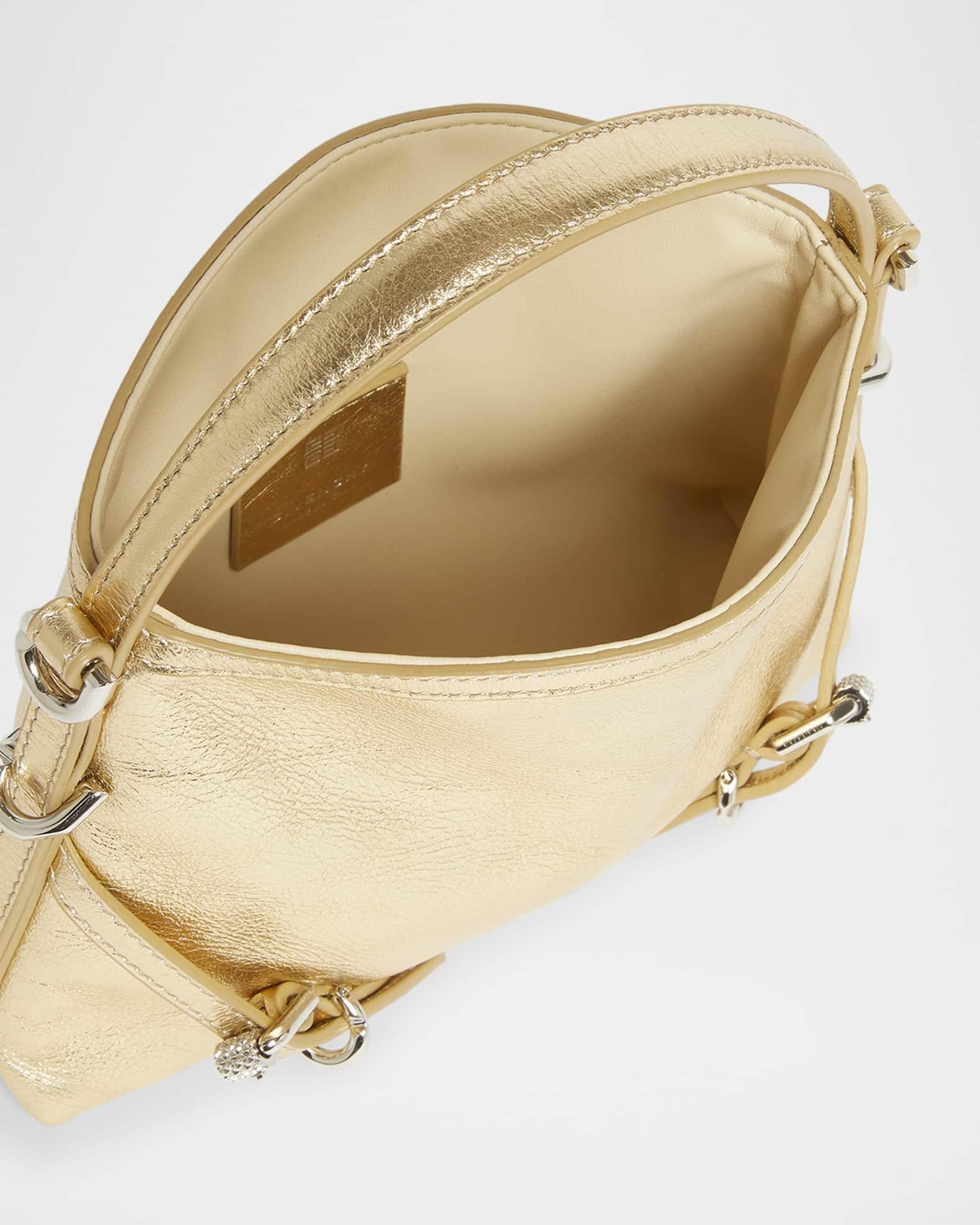 Voyou Nano Shoulder Bag in Metallic Leather  Product Image