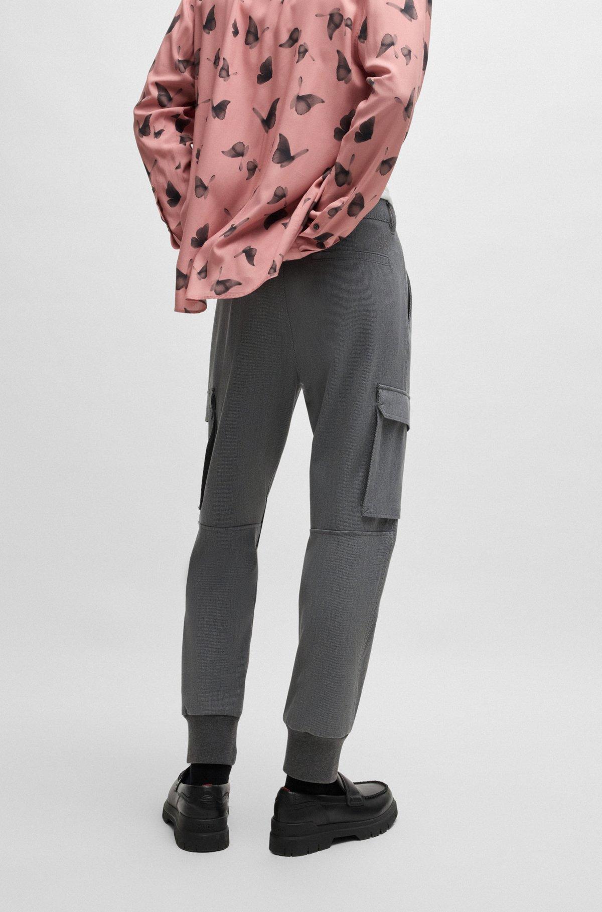 Slim-fit trousers in stretch gabardine Product Image