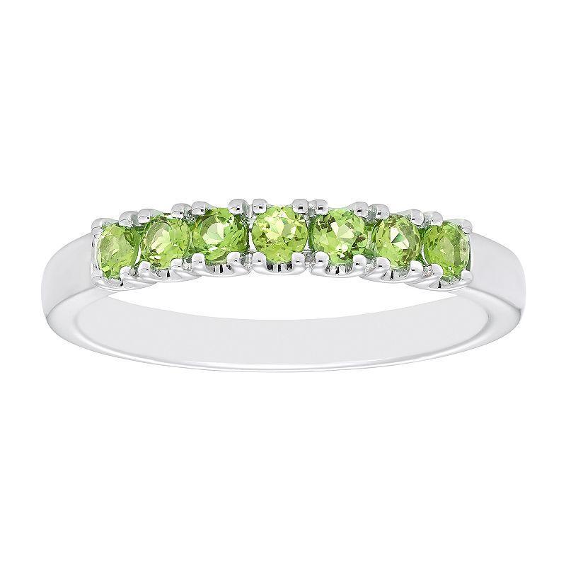 Boston Bay Diamonds Sterling Silver Peridot Stack Ring, Women's, Size: 5 Product Image