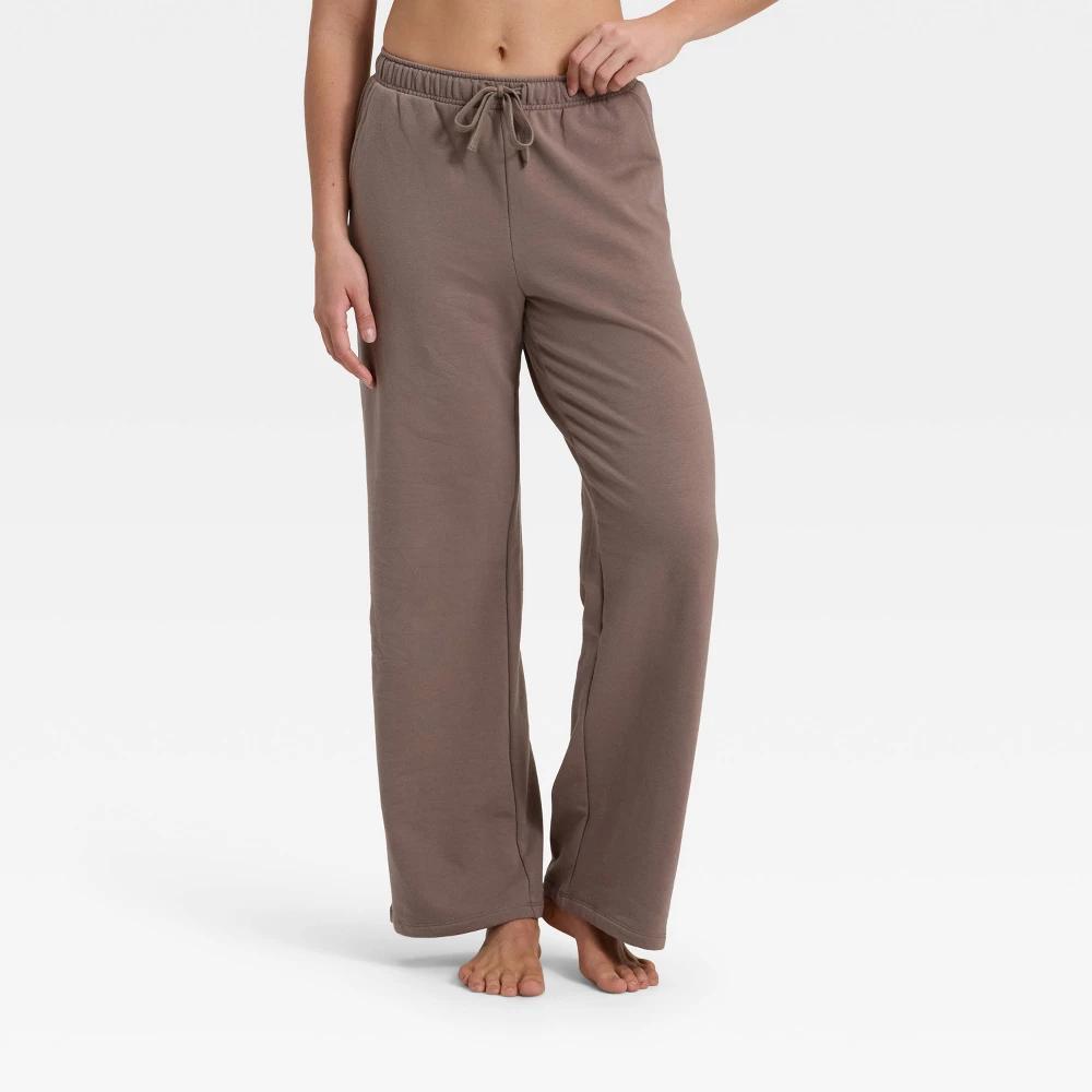 Women's Fleece Wide Leg Sweatpants - Auden™ Product Image
