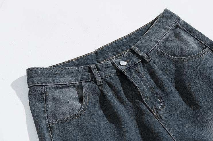 RT No. 11076 WASHED BLUE STRAIGHT DENIM JEANS Product Image