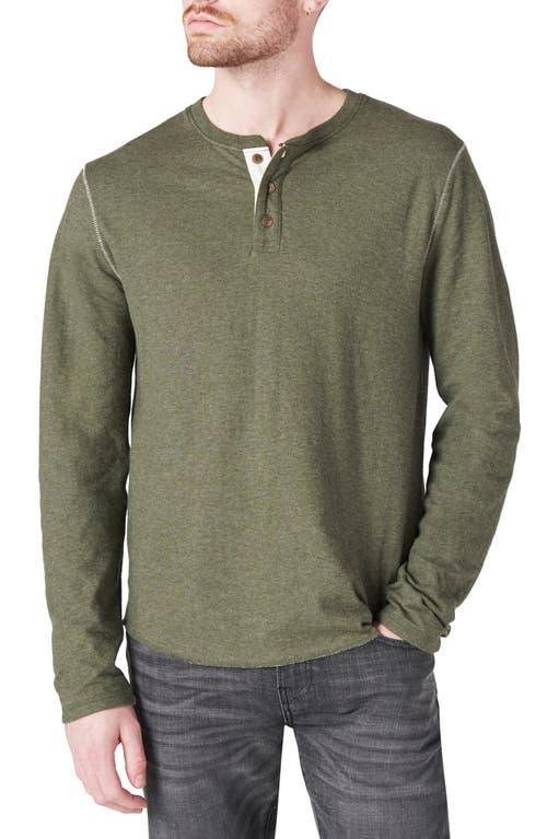 Lucky Brand Mens Duo-Fold Henley Long Sleeve Sweater Product Image