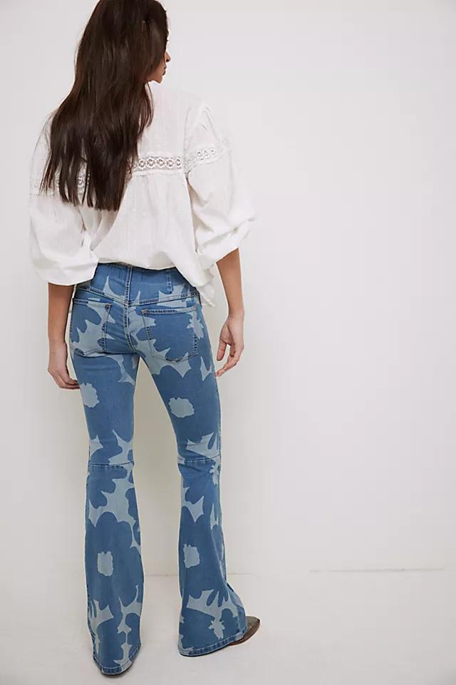 We The Free Penny Pull-On Printed Flare Jeans Product Image