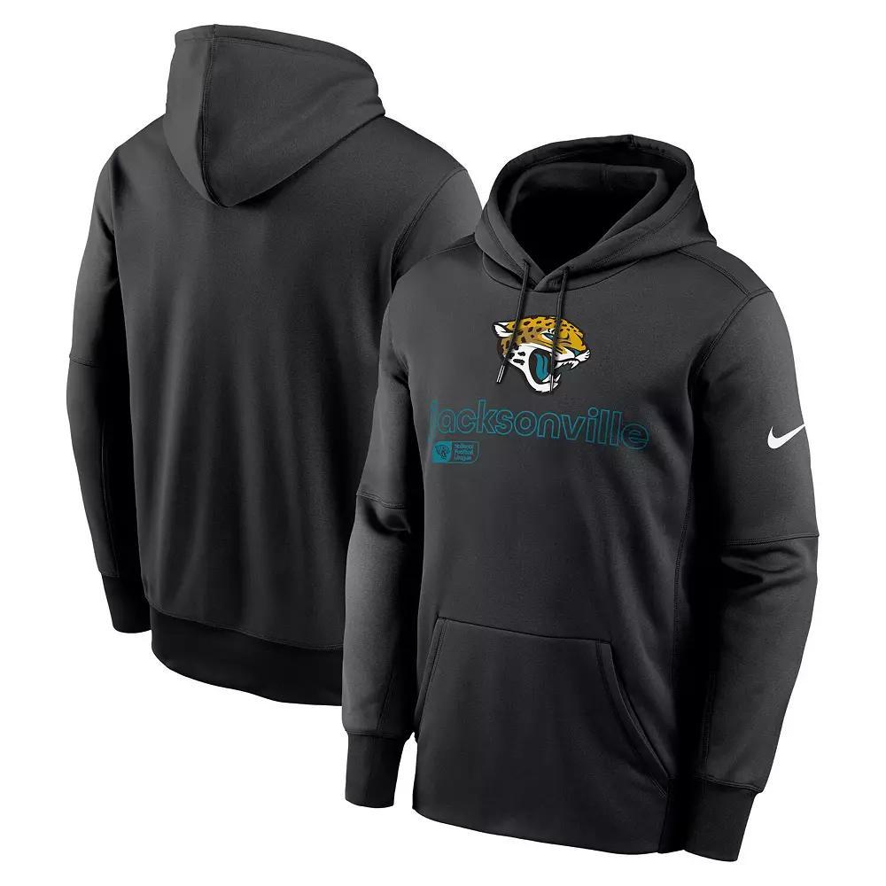 Men's Nike Black New York Jets Performance Pullover Hoodie, Size: 2XL Product Image