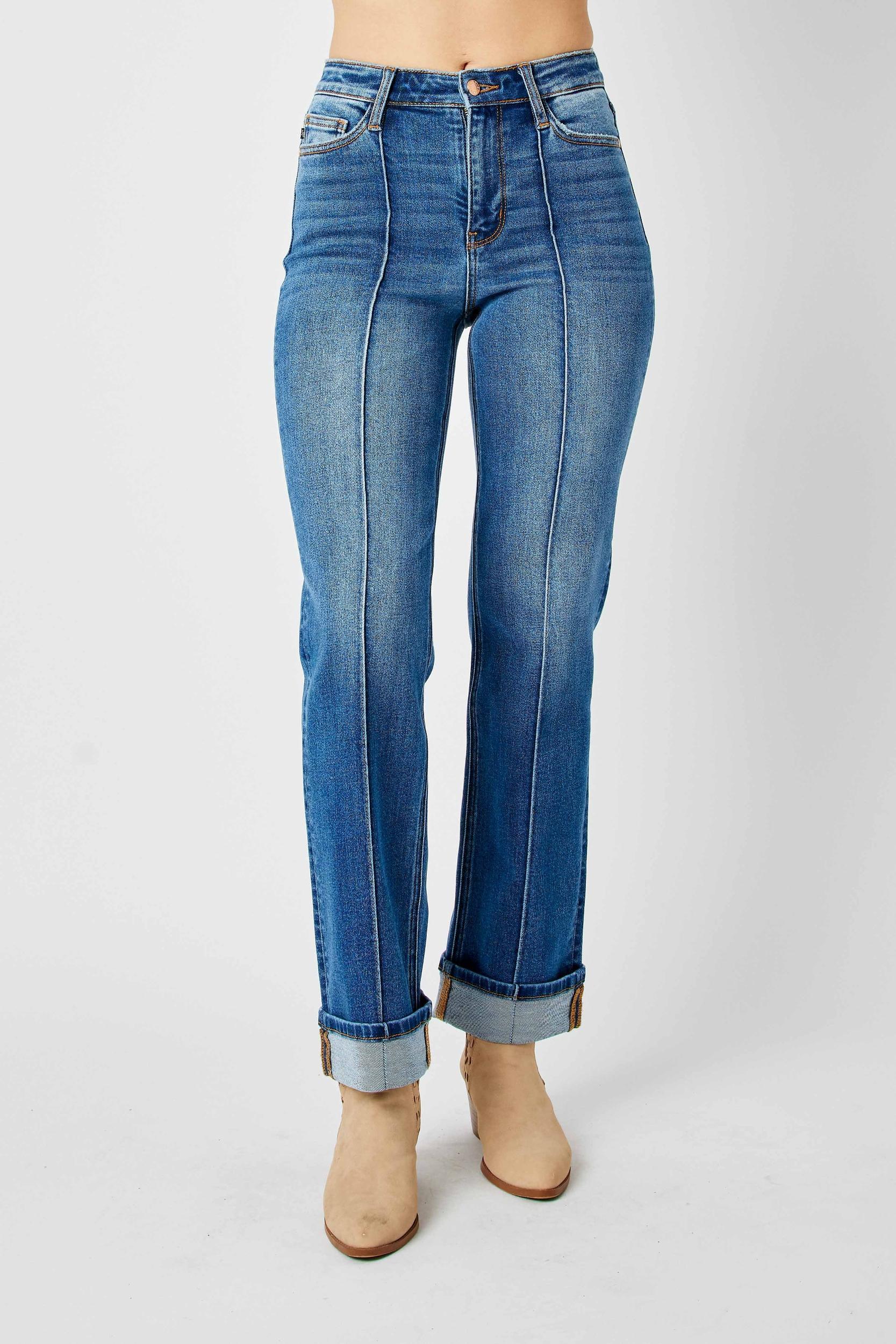 Judy Blue HW Front Seam Straight Cut Product Image