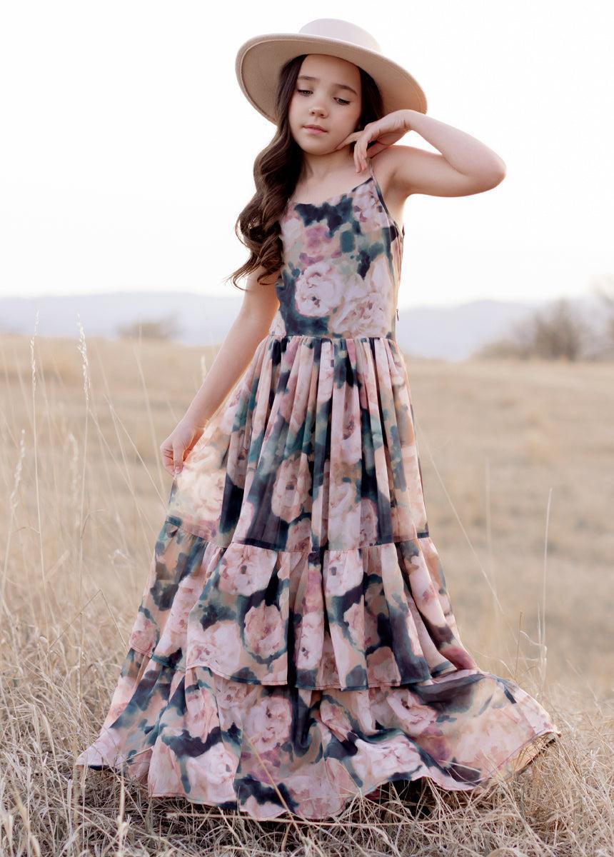 Catrin Dress in Cool Watercolor Girls Product Image