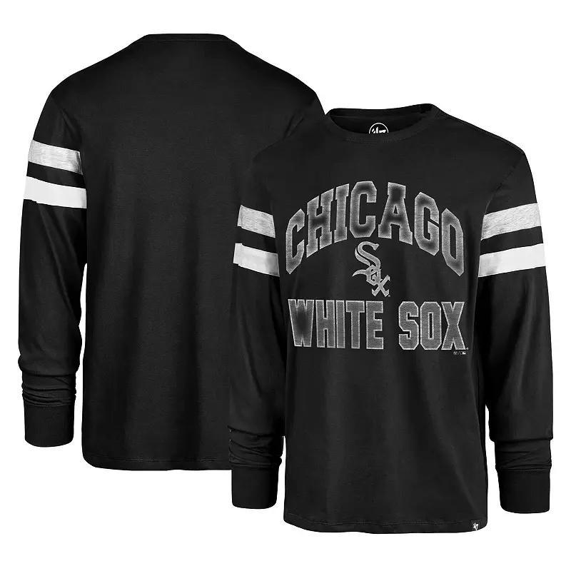Men's '47 Black Chicago White Sox Irving Long Sleeve T-Shirt, Size: Medium Product Image