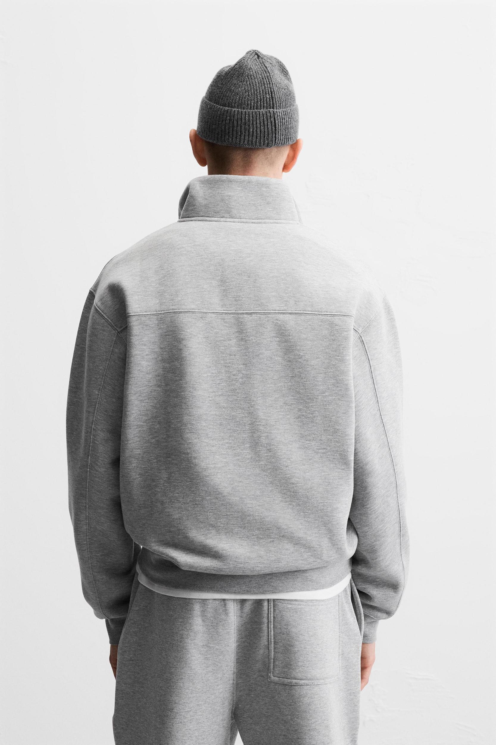 BASIC QUARTER ZIP SWEATSHIRT Product Image