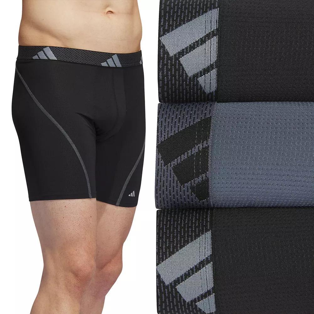 Mens adidas 3-pack Sport Performance Mesh Boxer Briefs Product Image